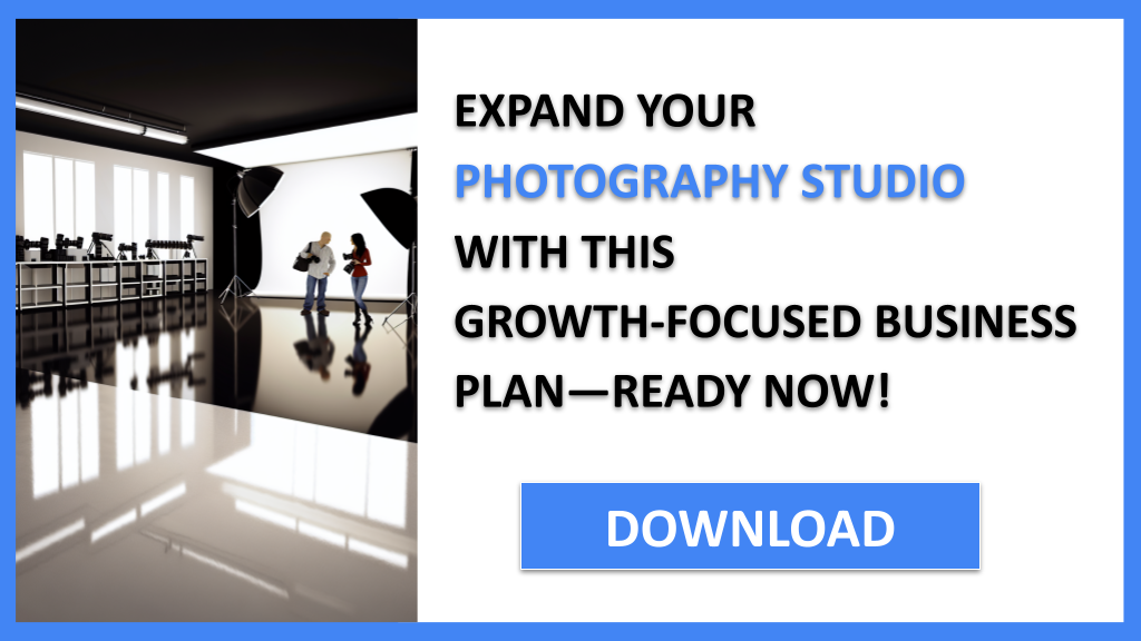 Business Plan Example for Photography Studio - Photography Studio Growth Strategy- CTA3