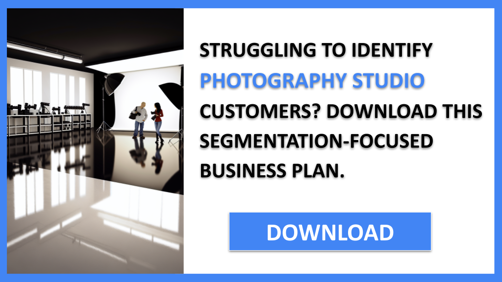 Business Plan Example for Photography Studio - Photography Studio Customer Segments- CTA1