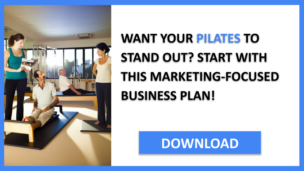 Business Plan Example for Pilates - Pilates Marketing Plan- CTA1
