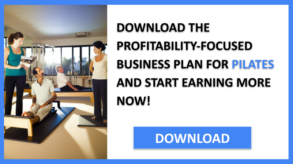 Business Plan Example for Pilates - Pilates Profitability- CTA3