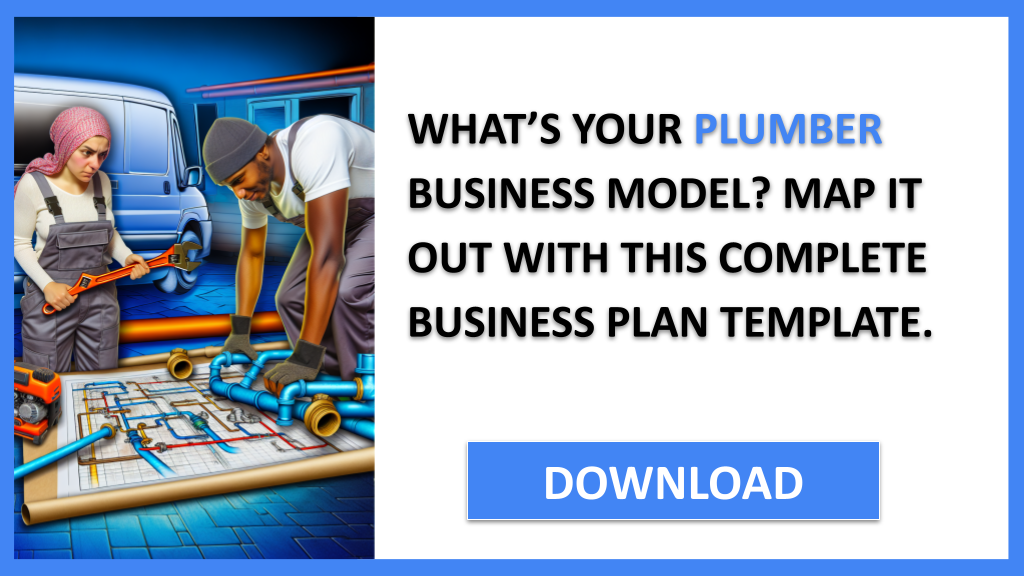 Business Plan Example for Plumber - Plumber Business Model Canvas- CTA1