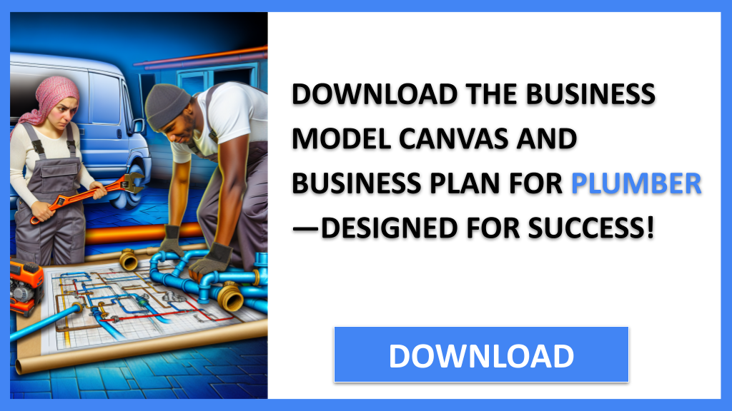 Business Plan Example for Plumber - Plumber Business Model Canvas- CTA2