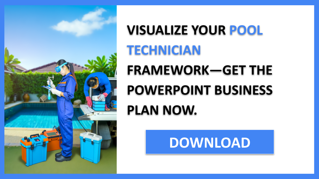 Business Plan Example for Pool Technician - Pool Technician Business Model Canvas- CTA3