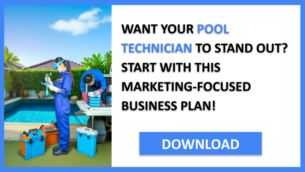 Business Plan Example for Pool Technician - Pool Technician Marketing Plan- CTA1