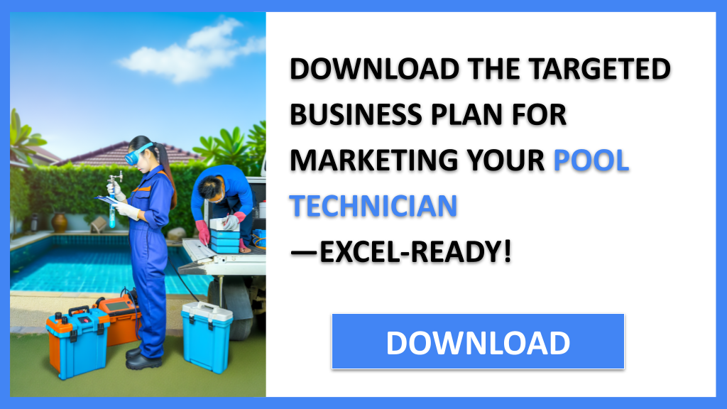 Business Plan Example for Pool Technician - Pool Technician Marketing Plan- CTA2