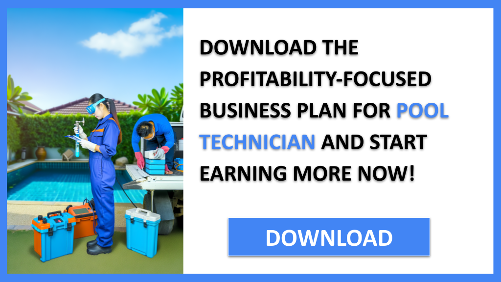 Business Plan Example for Pool Technician - Pool Technician Profitability- CTA3