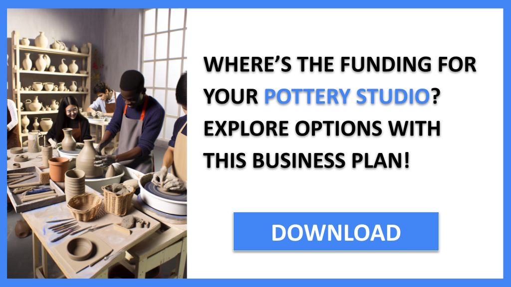 Business Plan Example for Pottery Studio - Pottery Studio Funding Options- CTA1