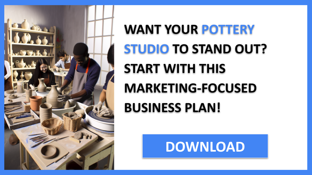 Business Plan Example for Pottery Studio - Pottery Studio Marketing Plan- CTA1