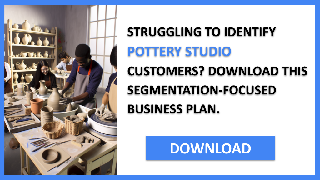 Business Plan Example for Pottery Studio - Pottery Studio Customer Segments- CTA1