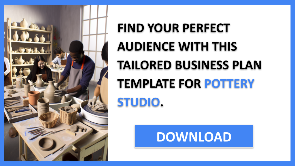 Business Plan Example for Pottery Studio - Pottery Studio Customer Segments- CTA2