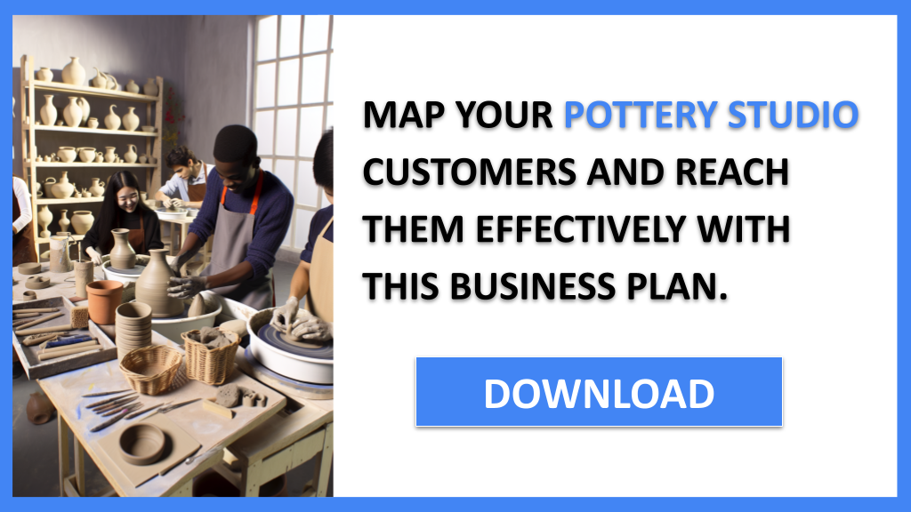 Business Plan Example for Pottery Studio - Pottery Studio Customer Segments- CTA3