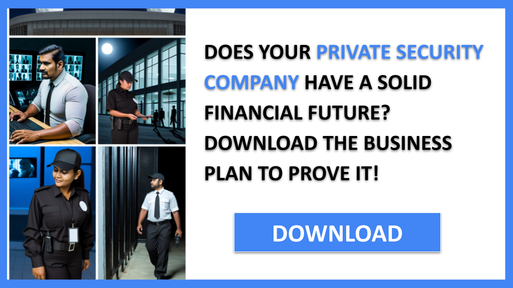 Business Plan Example for Private Security Company - Private Security Company Financial Plan- CTA1