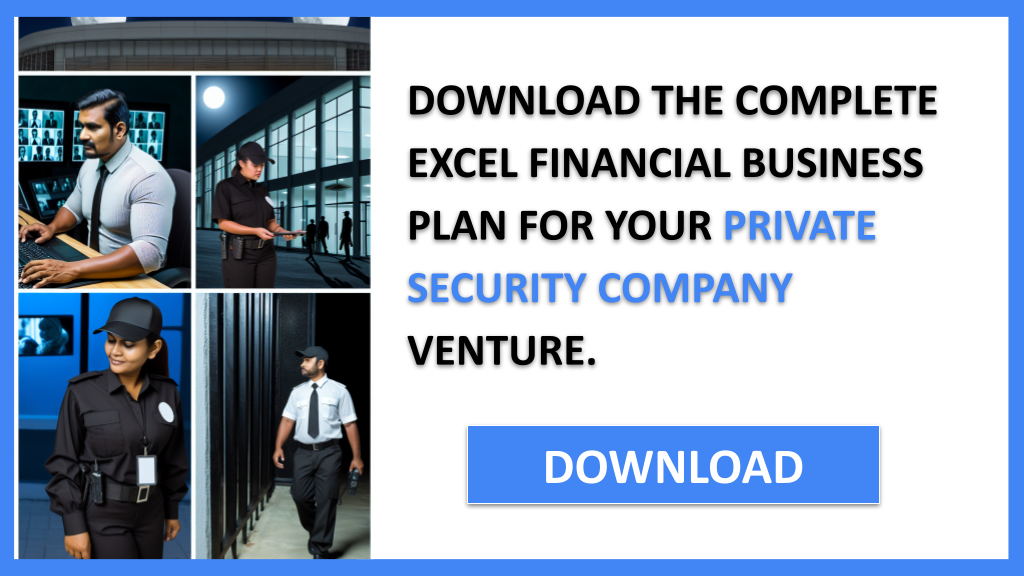 Business Plan Example for Private Security Company - Private Security Company Financial Plan- CTA2