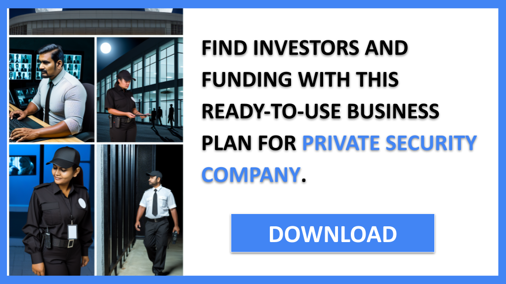 Business Plan Example for Private Security Company - Private Security Company Funding Options- CTA3