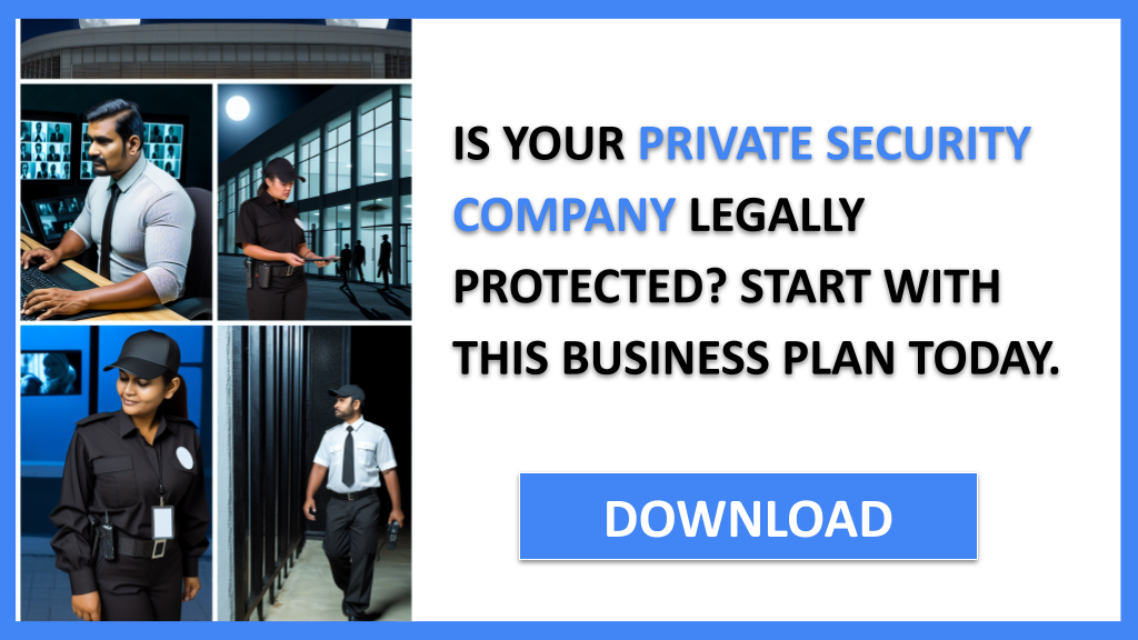 Business Plan Example for Private Security Company - Private Security Company Legal Considerations- CTA1