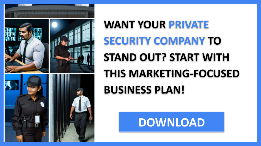 Business Plan Example for Private Security Company - Private Security Company Marketing Plan- CTA1