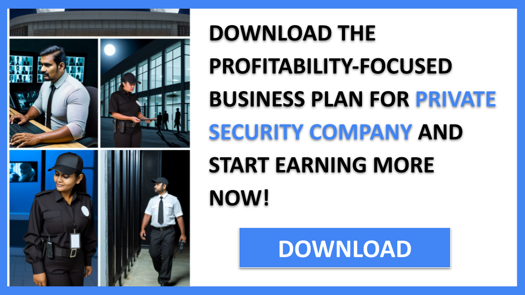 Business Plan Example for Private Security Company - Private Security Company Profitability- CTA3