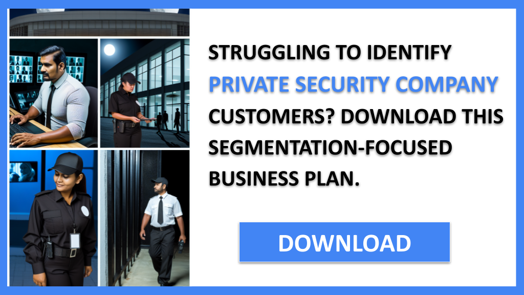 Business Plan Example for Private Security Company - Private Security Company Customer Segments- CTA1