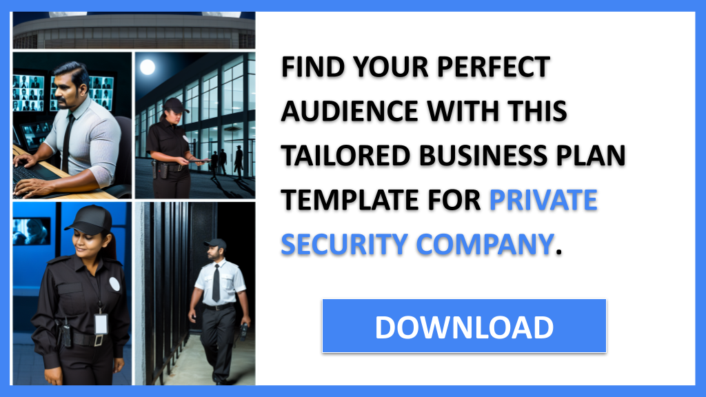 Business Plan Example for Private Security Company - Private Security Company Customer Segments- CTA2