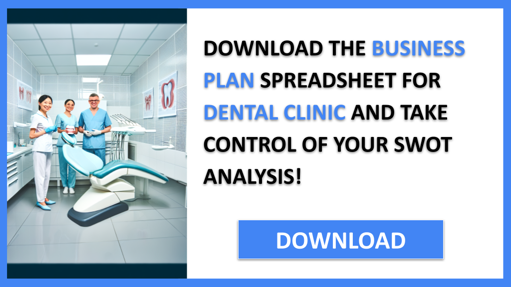 Business Plan Example for Dental Clinic - Dental Clinic SWOT Analysis- CTA3