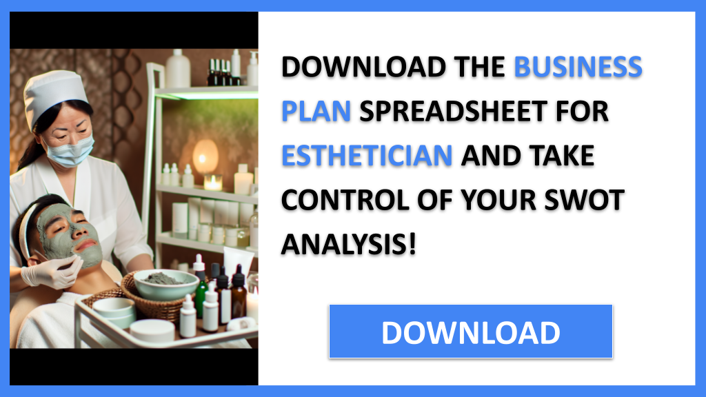 Business Plan Example for Esthetician - Esthetician SWOT Analysis- CTA3