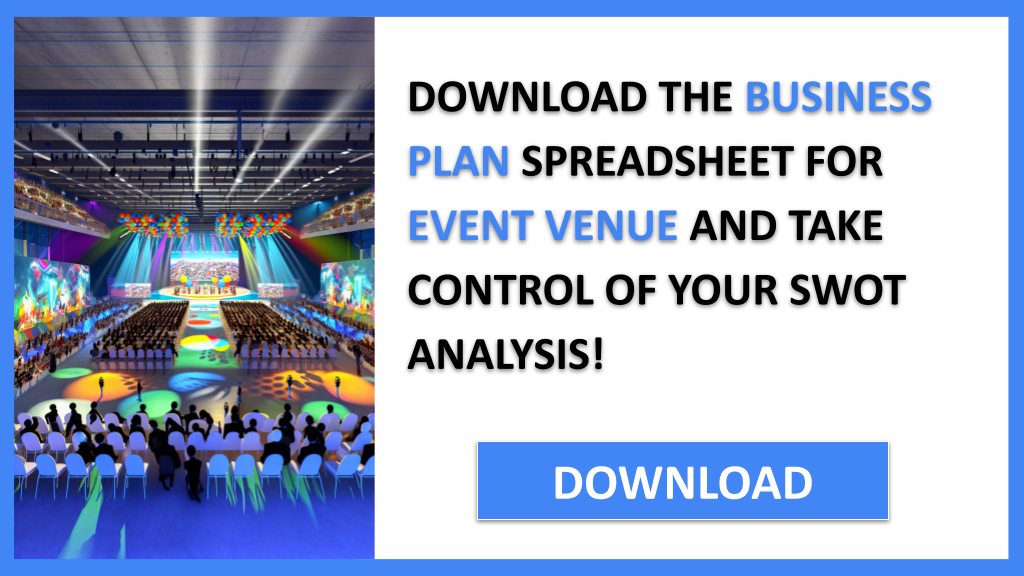 Business Plan Example for Event Venue - Event Venue SWOT Analysis- CTA3