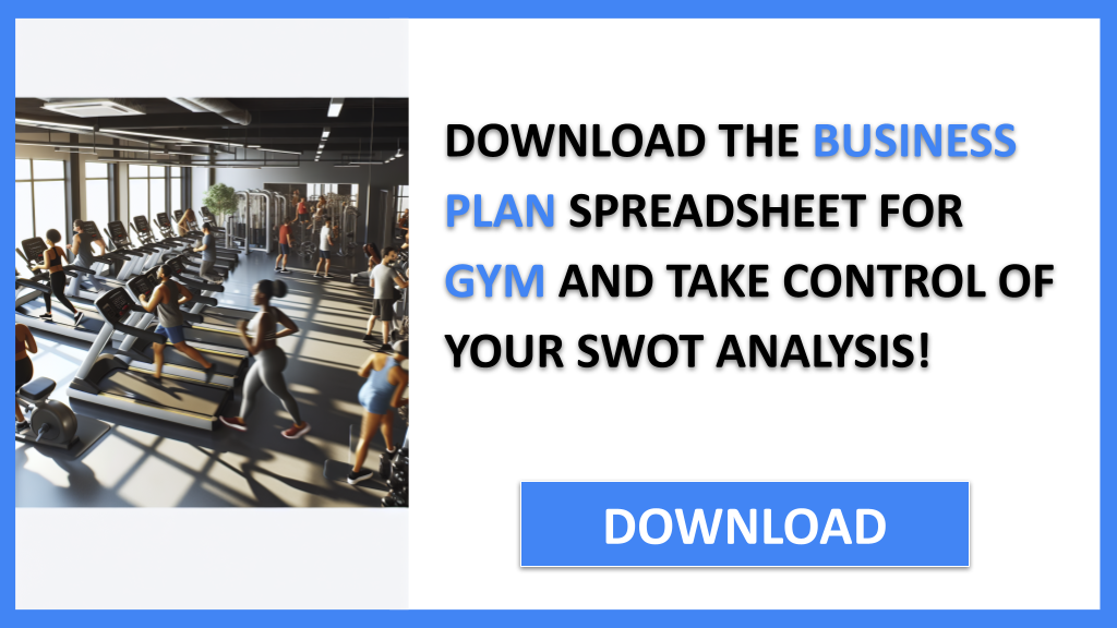 Business Plan Example for Gym - Gym SWOT Analysis- CTA3