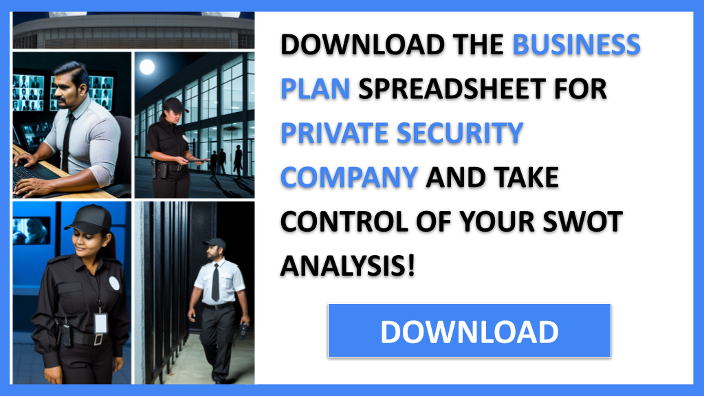 Business Plan Example for Private Security Company - Private Security Company SWOT Analysis- CTA3