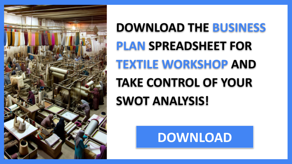 Business Plan Example for Textile Workshop - Textile Workshop SWOT Analysis- CTA3