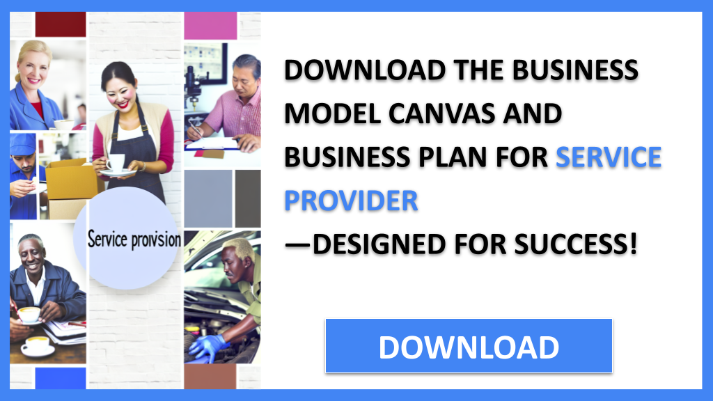 Business Plan Example for Service Provider - Service Provider Business Model Canvas- CTA2