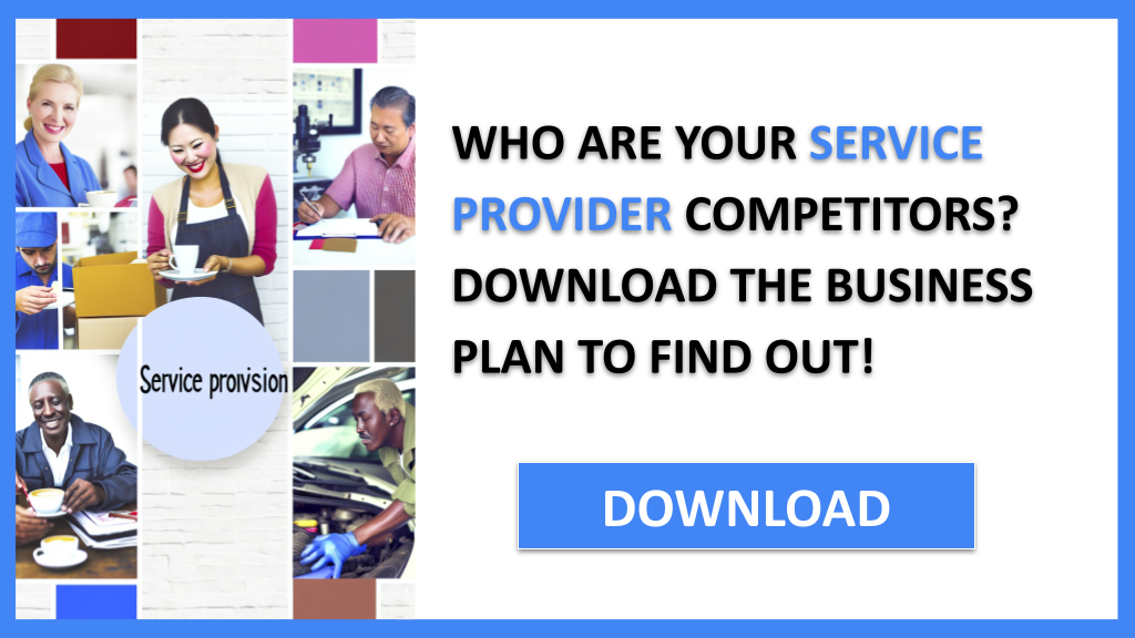 Business Plan Example for Service Provider - Service Provider Competition Study- CTA1
