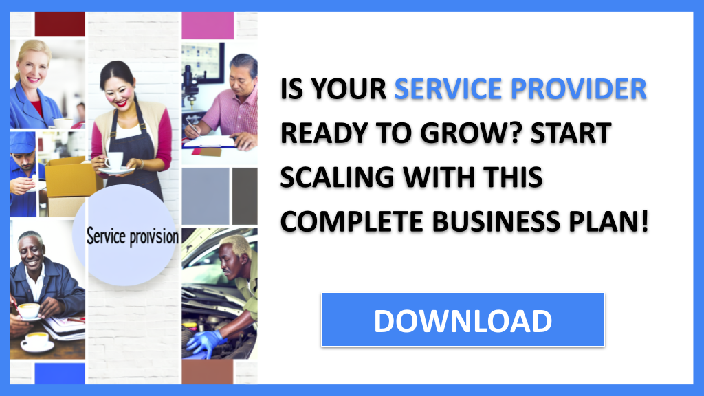 Business Plan Example for Service Provider - Service Provider Growth Strategy- CTA1