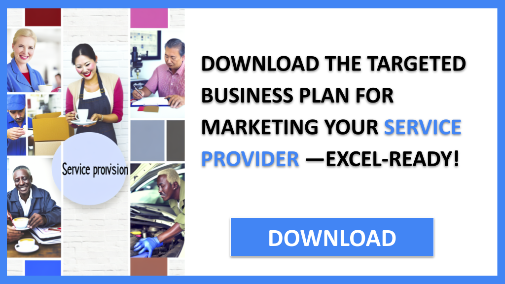 Business Plan Example for Service Provider - Service Provider Marketing Plan- CTA2
