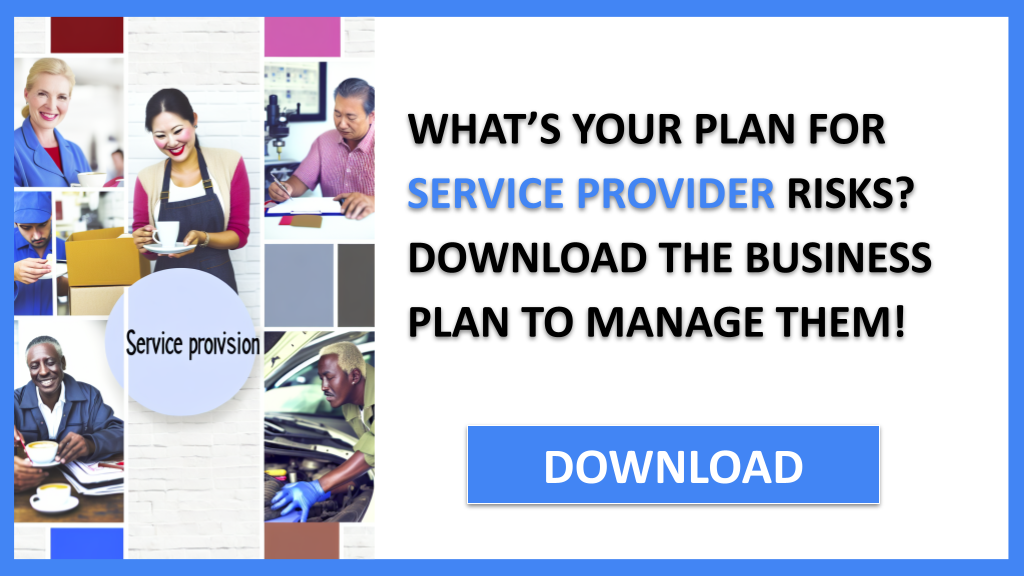 Business Plan Example for Service Provider - Service Provider Risk Management- CTA1