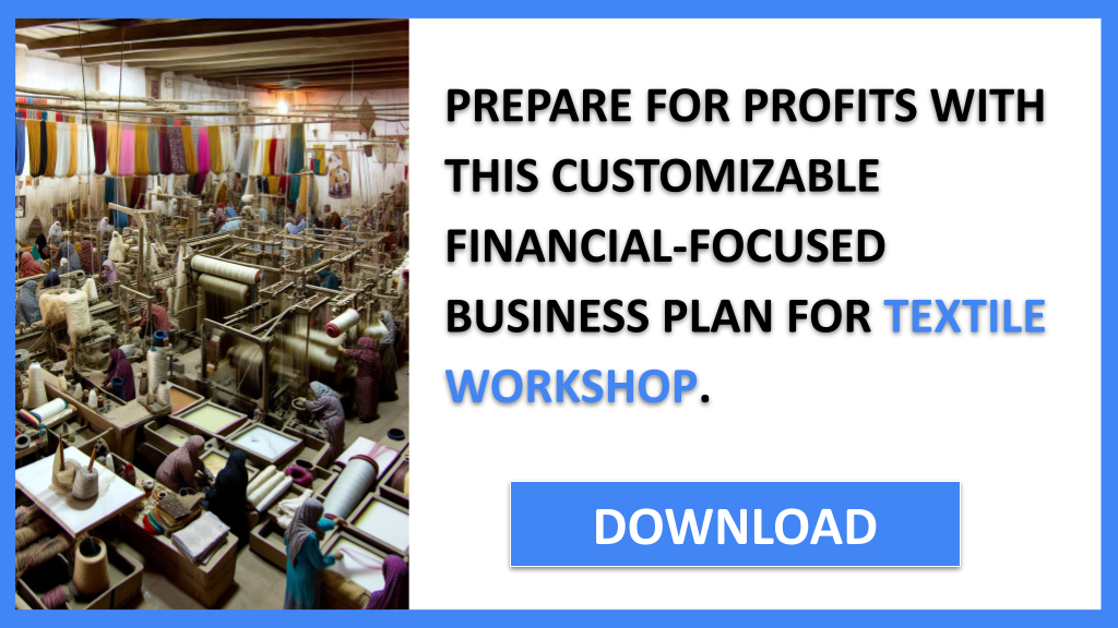 Business Plan Example for Textile Workshop - Textile Workshop Financial Plan- CTA3