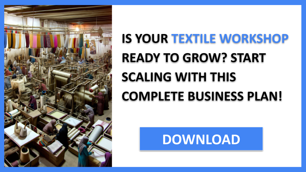 Business Plan Example for Textile Workshop - Textile Workshop Growth Strategy- CTA1