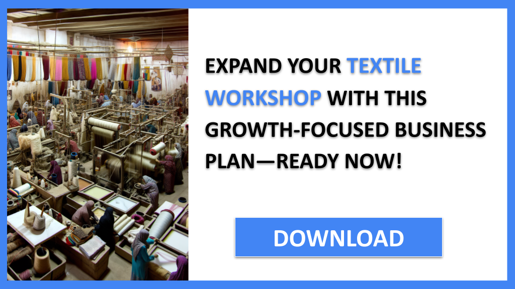 Business Plan Example for Textile Workshop - Textile Workshop Growth Strategy- CTA3