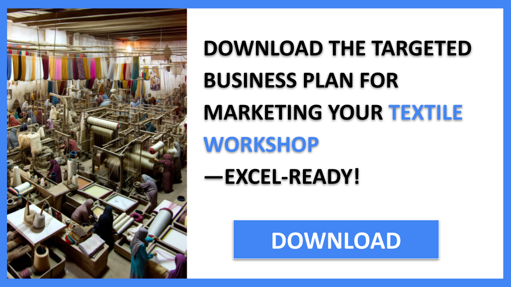 Business Plan Example for Textile Workshop - Textile Workshop Marketing Plan- CTA2
