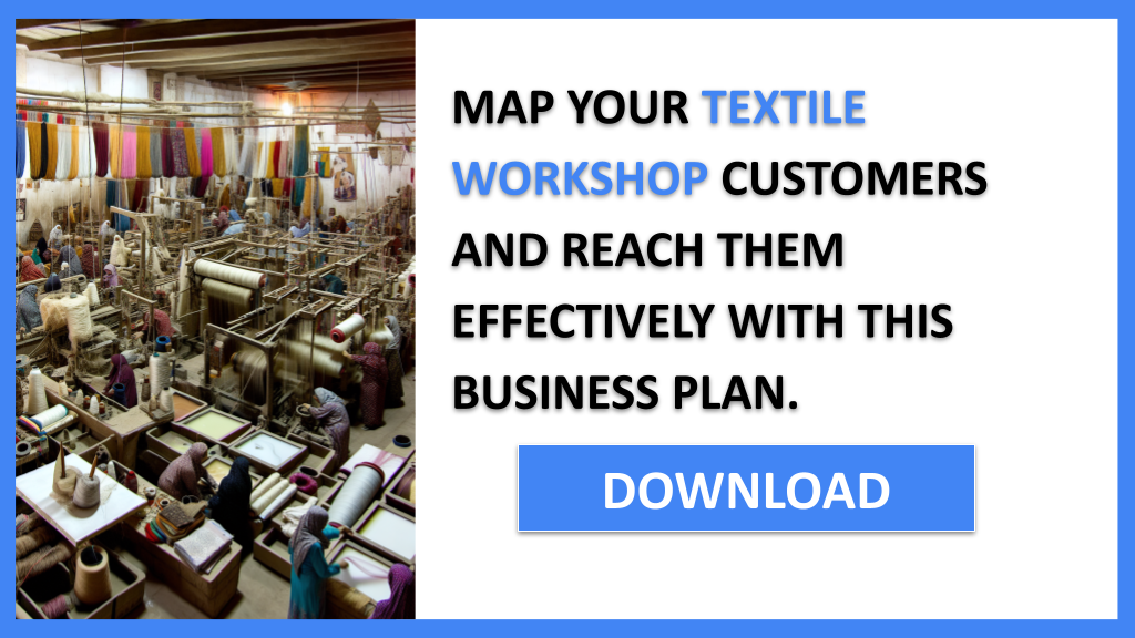 Business Plan Example for Textile Workshop - Textile Workshop Customer Segments- CTA3