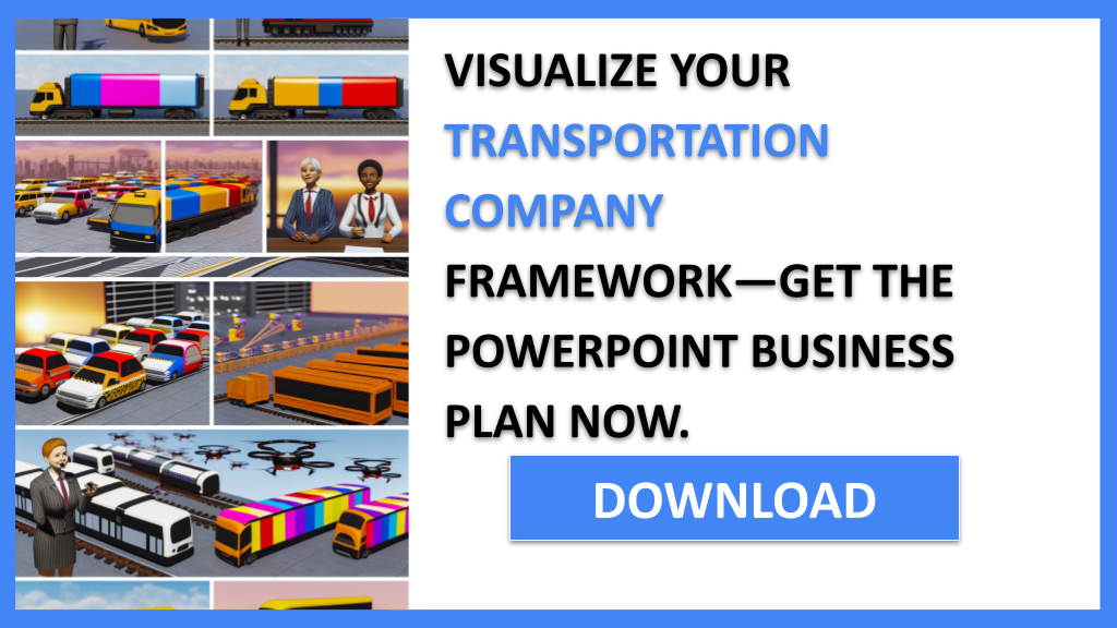 Business Plan Example for Transportation Company - Transportation Company Business Model Canvas- CTA3