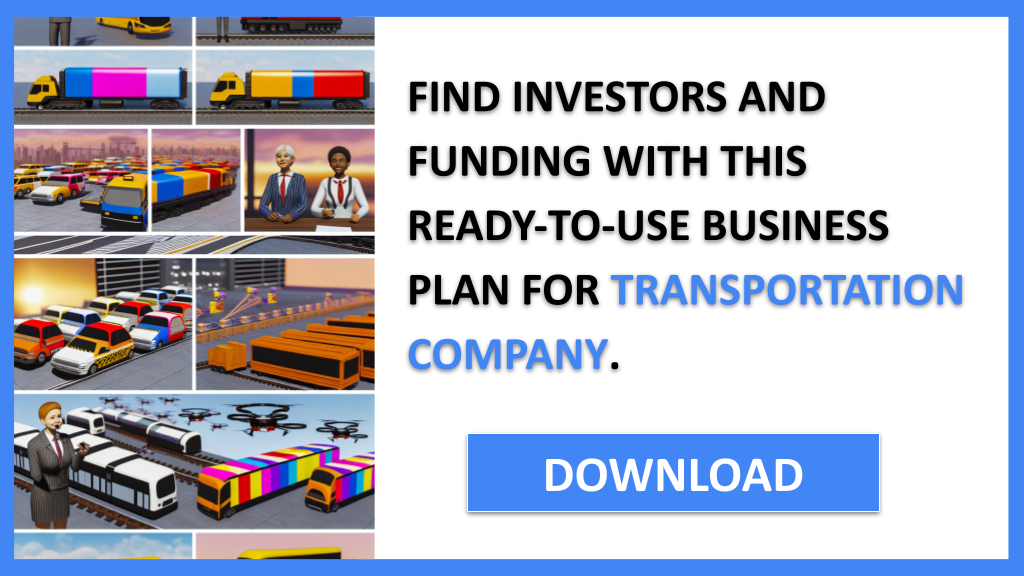 Business Plan Example for Transportation Company - Transportation Company Funding Options- CTA3