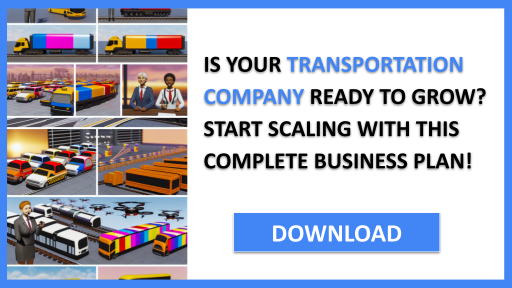 Business Plan Example for Transportation Company - Transportation Company Growth Strategy- CTA1