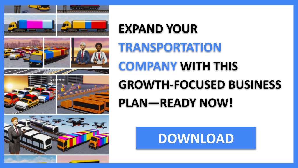 Business Plan Example for Transportation Company - Transportation Company Growth Strategy- CTA3