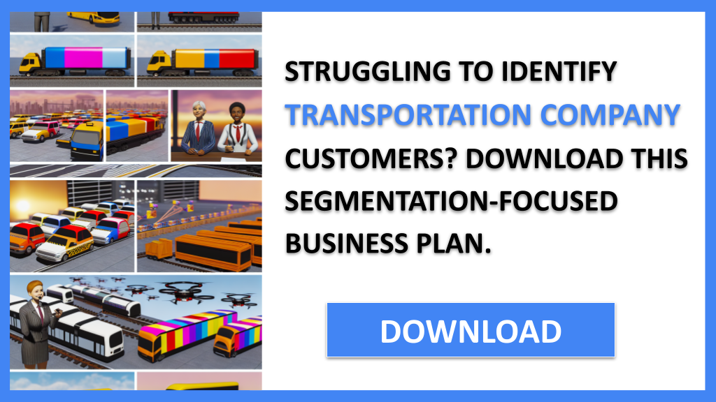 Business Plan Example for Transportation Company - Transportation Company Customer Segments- CTA1