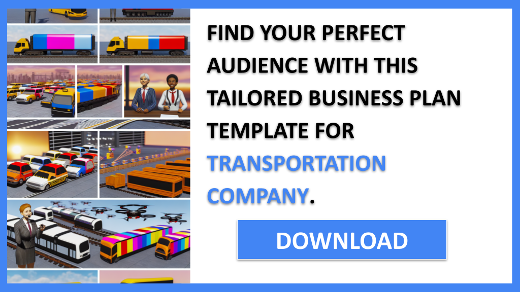 Business Plan Example for Transportation Company - Transportation Company Customer Segments- CTA2
