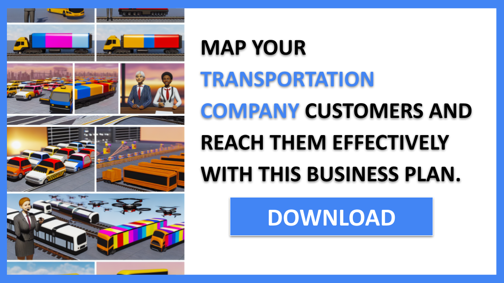 Business Plan Example for Transportation Company - Transportation Company Customer Segments- CTA3
