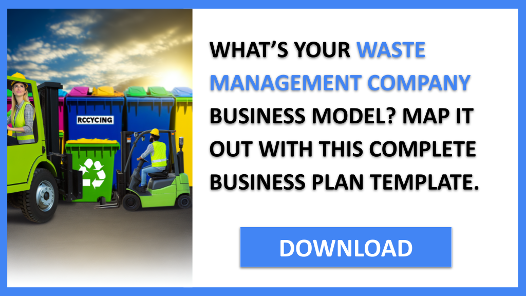 Business Plan Example for Waste Management Company - Waste Management Company Business Model Canvas- CTA1