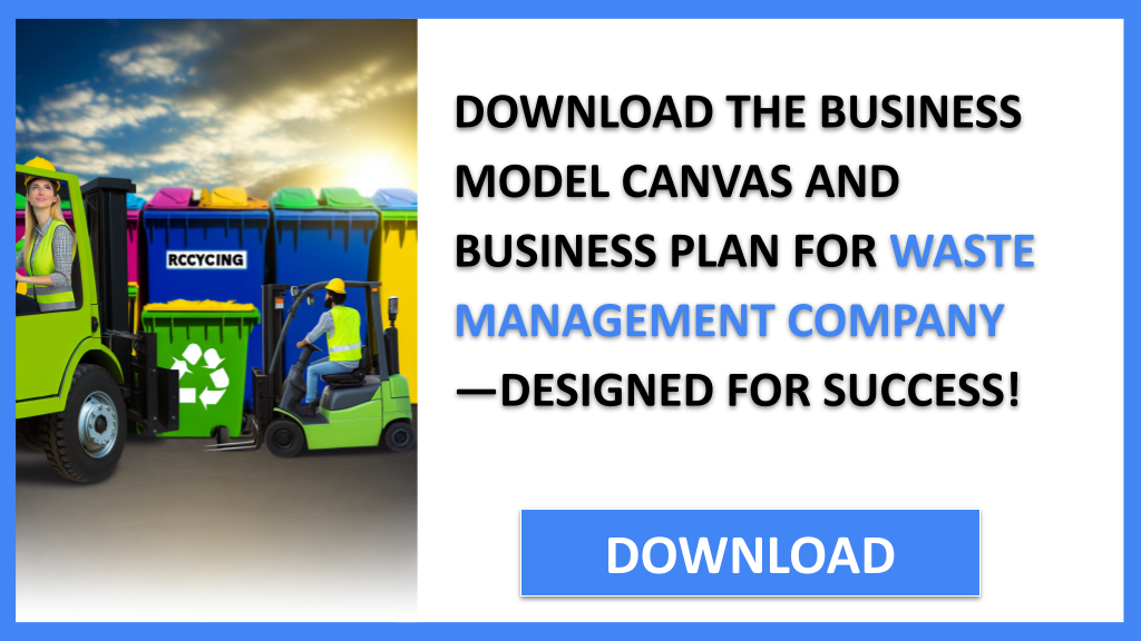 Business Plan Example for Waste Management Company - Waste Management Company Business Model Canvas- CTA2