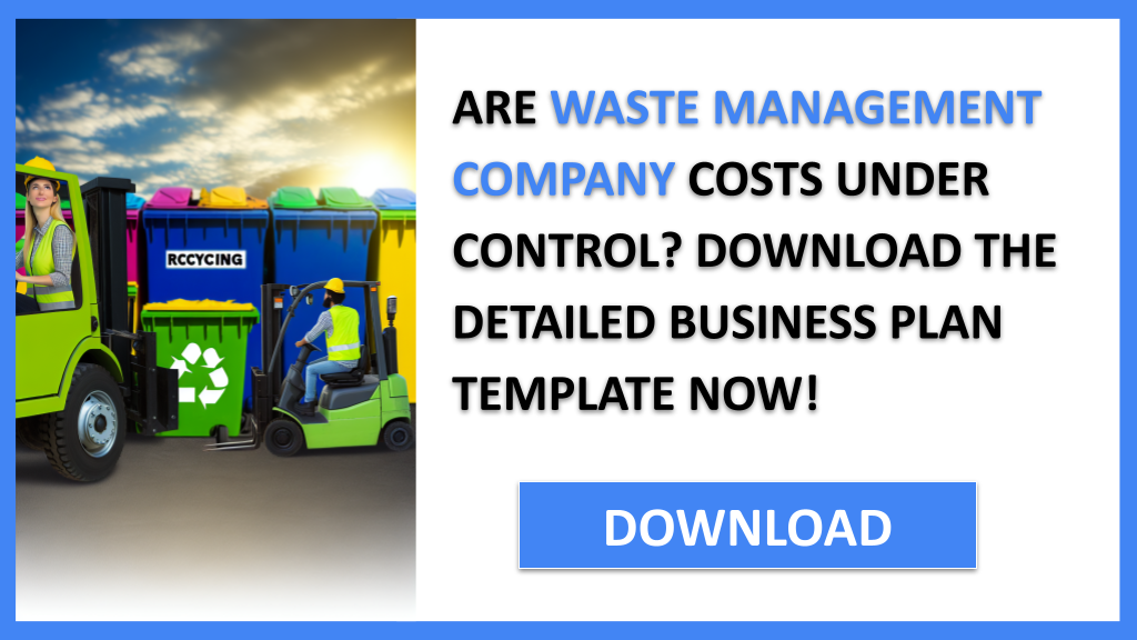 Business Plan Example for Waste Management Company - Waste Management Company Costs- CTA1