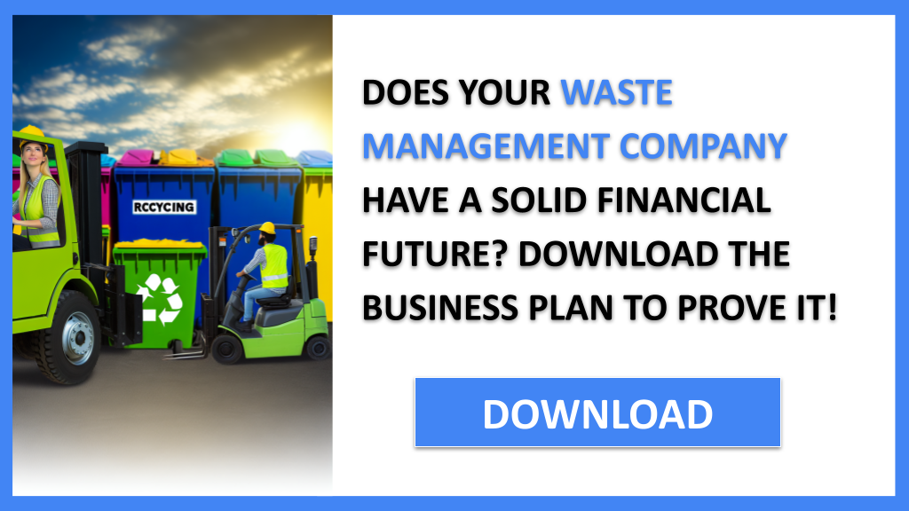 Business Plan Example for Waste Management Company - Waste Management Company Financial Plan- CTA1